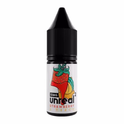 Strawberry & Peach Nic Salt E-Liquid by Unreal 2