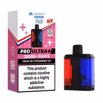Grape GB & Strawberry GB Prefilled Pod by Hayati Pro Ultra Plus 25K