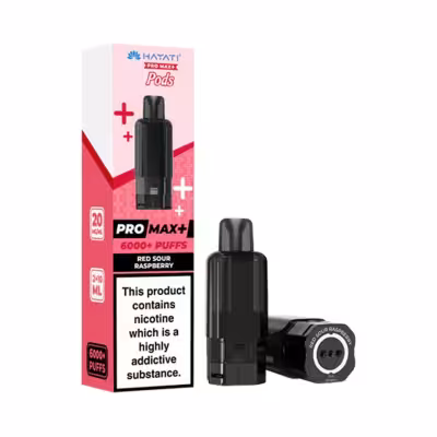Red Sour Raspberry Prefilled Pod by Hayati Pro Max Plus 6K