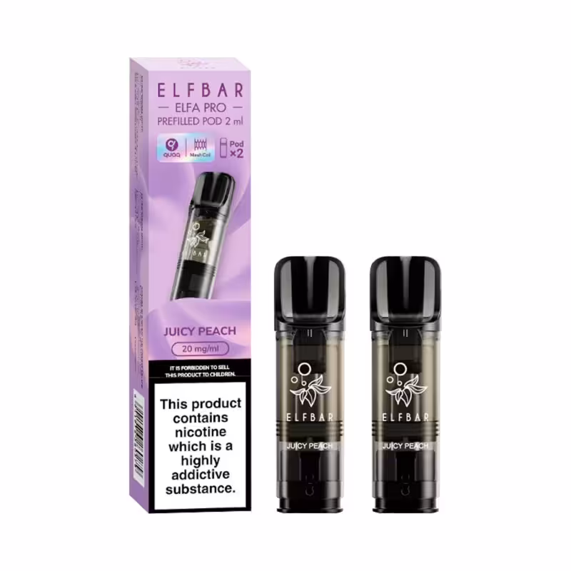 Peach Ice Prefilled Pods by Elf Bar Elfa Pro