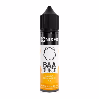 Mango Passionfruit Ice Longfill E-Liquid Concentrate by Nixer x Baa Juice