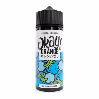Blue Raspberry Bonbon Shortfill E-Liquid by Okay Orange 100ml