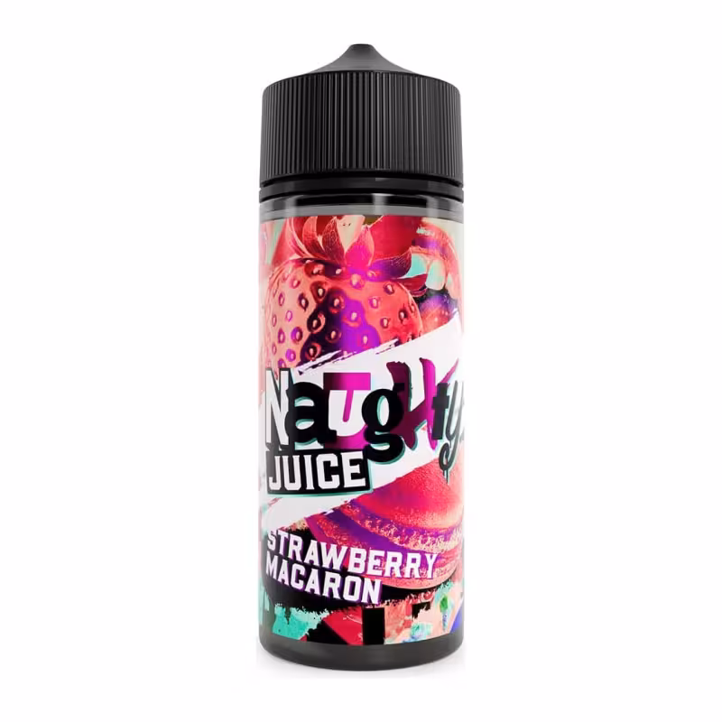 Strawberry Macaron Shortfill E-Liquid by Naughty Juice 100ml