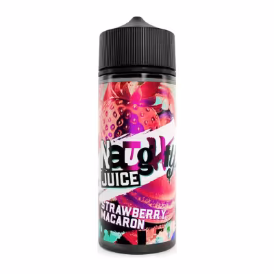 Strawberry Macaron Shortfill E-Liquid by Naughty Juice 100ml