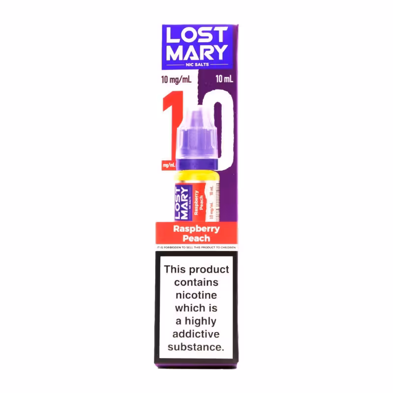 Raspberry Peach Nic Salt E-Liquid by Lost Mary Maryliq