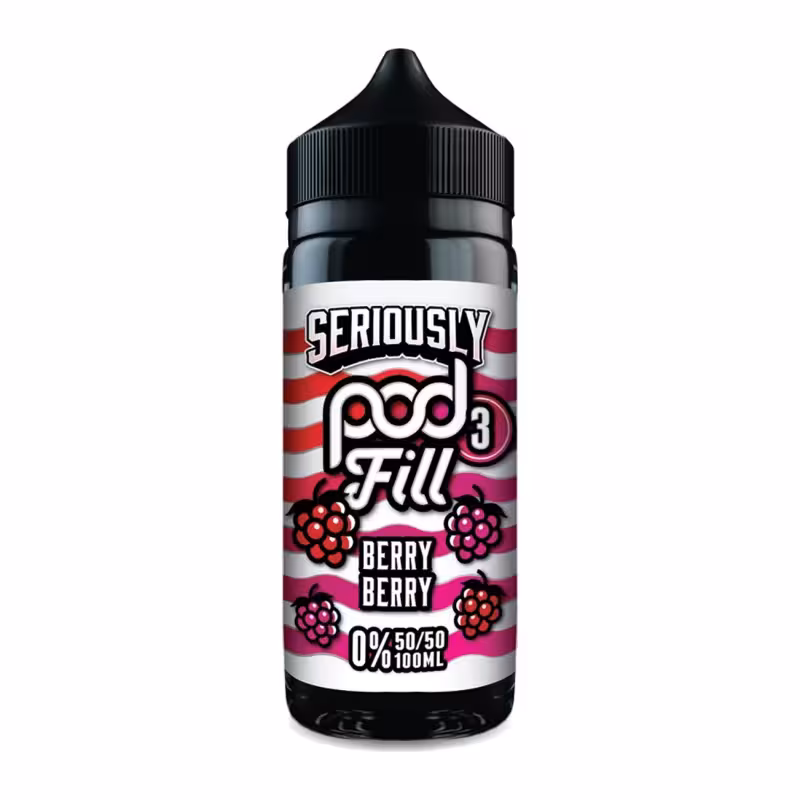 Berry Berry Shortfill E-Liquid by Seriously Pod Fill 3 100ml
