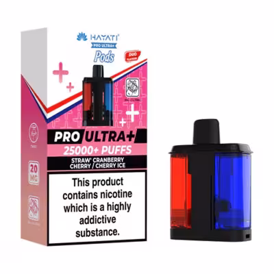 Strawberry Cranberry Cherry & Cherry Ice Prefilled Pod by Hayati Pro Ultra Plus 25K