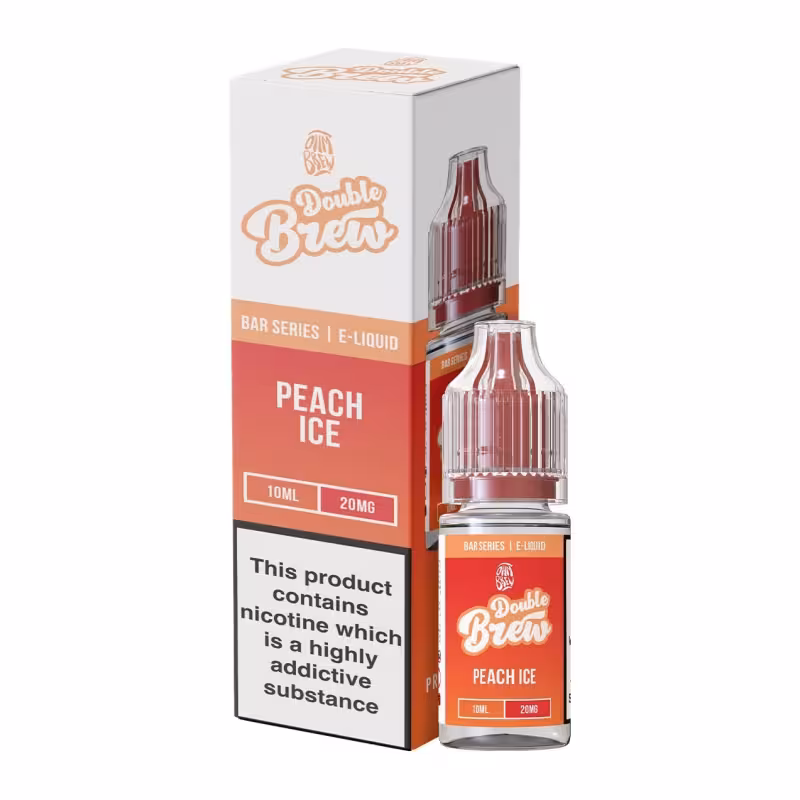 Peach Ice Nic Salt E-Liquid by Ohm Brew Double Brew