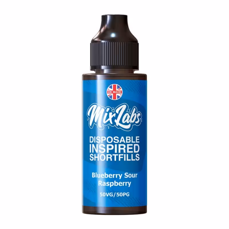 Blueberry Sour Raspberry Shortfill E-Liquid by Mix Labs 100ml