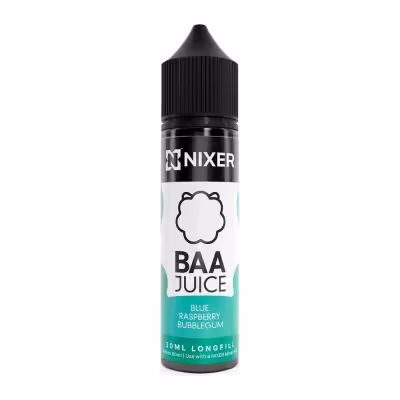Blue Raspberry Bubblegum Longfill E-Liquid Concentrate by Nixer x Baa Juice