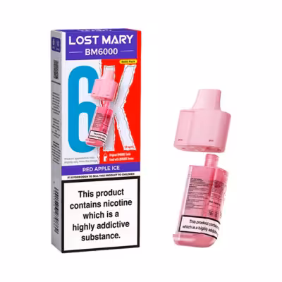 Red Apple Ice Prefilled Pod Refill Pack by Lost Mary BM6000