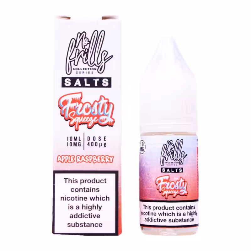 Apple Raspberry Nic Salt E-Liquid by No Frills Frosty Squeeze