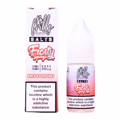 Apple Raspberry Nic Salt E-Liquid by No Frills Frosty Squeeze