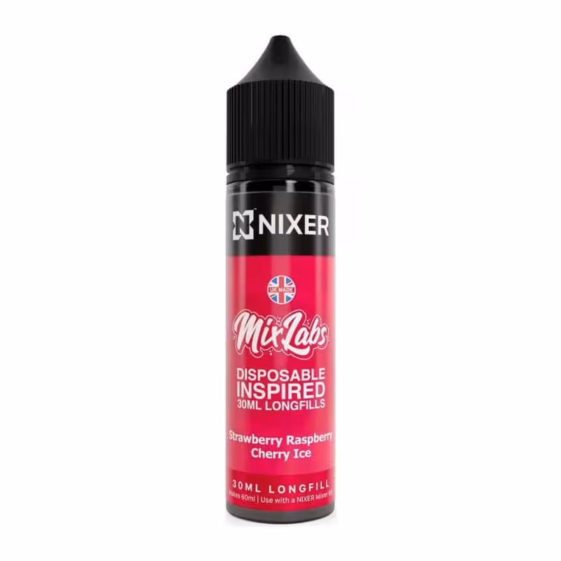 Strawberry Cherry Raspberry Longfill E-Liquid Concentrate by Nixer X Mix Labs