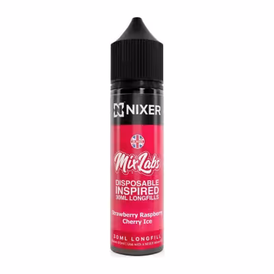 Strawberry Cherry Raspberry Longfill E-Liquid Concentrate by Nixer X Mix Labs