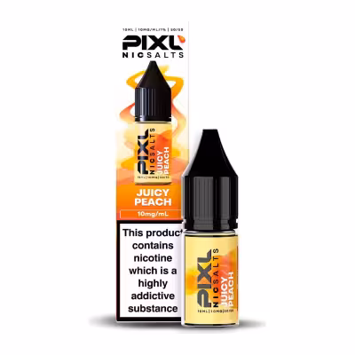 Juicy Peach Nic Salt E-Liquid by PIXL Salts