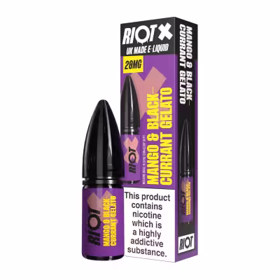 Mango Blackcurrant Gelato Nic Salt E-Liquid by Riot X