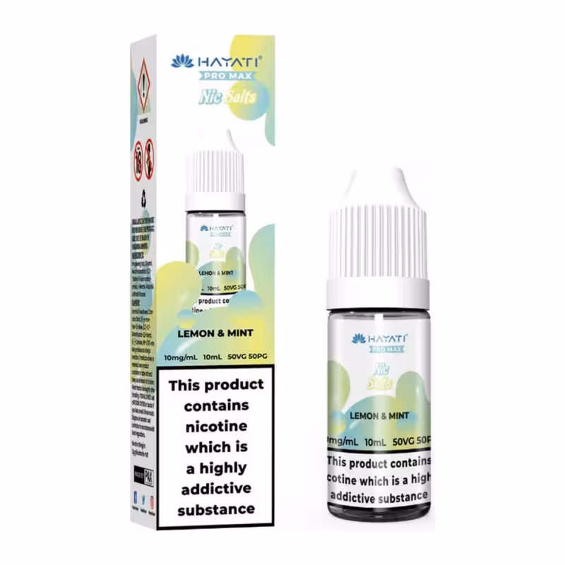 Lemon & Mint Nic Salt E-Liquid by Hayati
