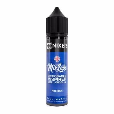 Mad Blue Longfill E-Liquid Concentrate by Nixer X Mix Labs