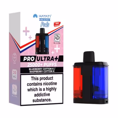 Blueberry Cotton K & Raspberry Cotton K Prefilled Pod by Hayati Pro Ultra Plus 25K