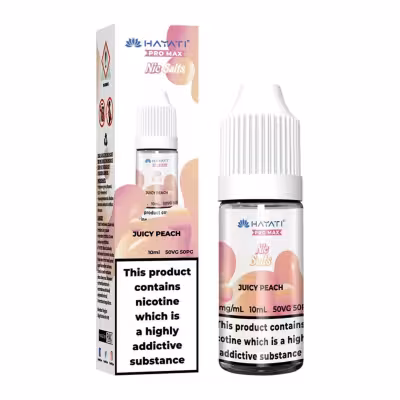 Juicy Peach Nic Salt E-Liquid by Hayati