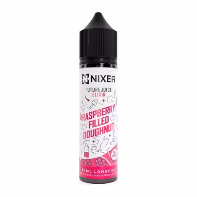 Raspberry Filled Doughnut Longfill E-Liquid Concentrate by Nixer x Future Juice