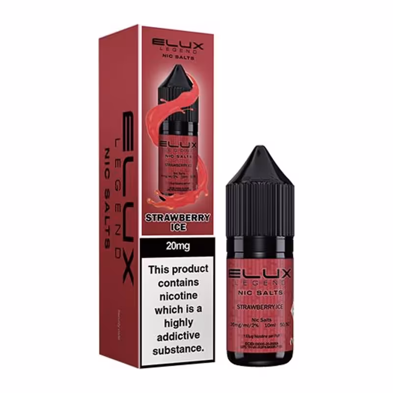Strawberry Ice Nic Salt E-Liquid by Elux Legend