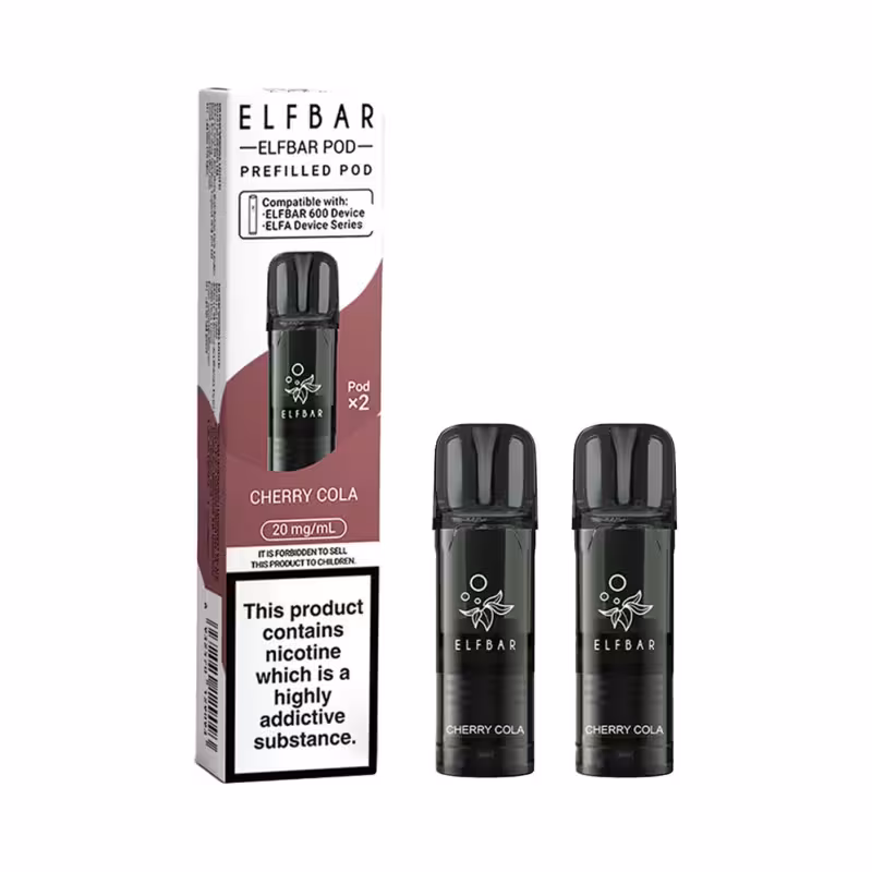 Cherry Cola Prefilled Pods by Elf Bar 600