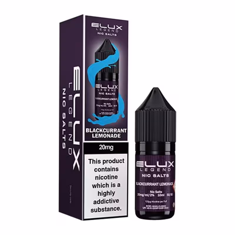 Blackcurrant Lemonade Nic Salt E-Liquid by Elux Legend