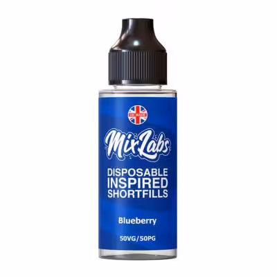 Blueberry Shortfill E-Liquid by Mix Labs 100ml