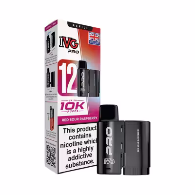 Red Sour Raspberry Prefilled Pods by IVG Pro