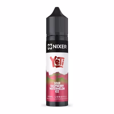 Sour Raspberry Watermelon Ice Longfill E-Liquid Concentrate by Nixer X Yeti