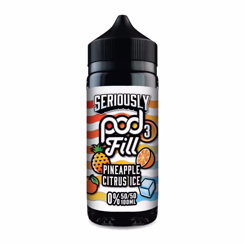 Pineapple Citrus Ice Shortfill E-Liquid by Seriously Pod Fill 3 100ml