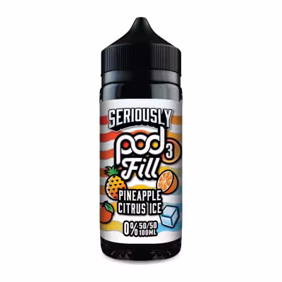Pineapple Citrus Ice Shortfill E-Liquid by Seriously Pod Fill 3 100ml