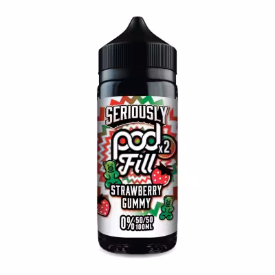 Strawberry Gummy Shortfill E-Liquid by Seriously Pod Fill 2 100ml