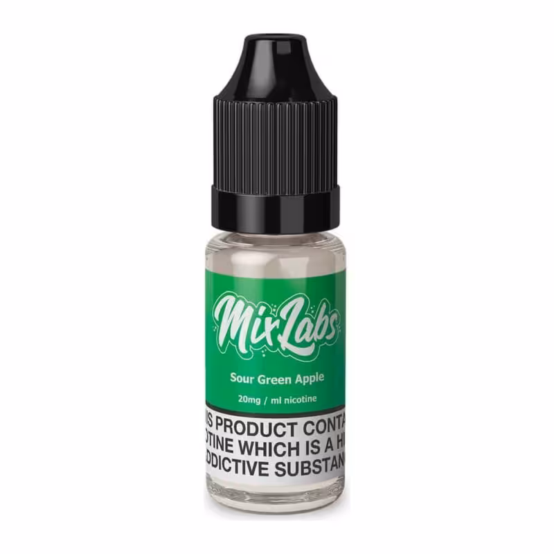 Sour Green Apple Nic Salt E-Liquid by Mix Labs