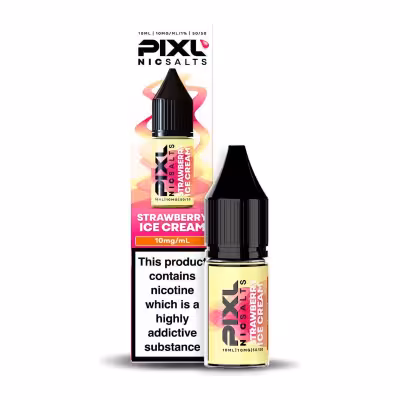 Strawberry Ice Cream Nic Salt E-Liquid by PIXL Salts