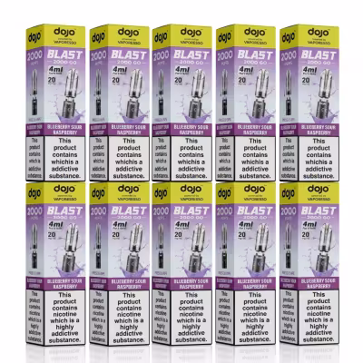 Blueberry Sour Raspberry Prefilled Pod by Vaporesso Dojo Blast 2000 Go - 10 Pack
