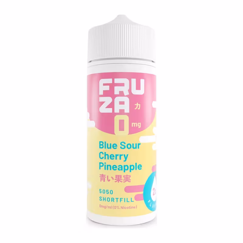 Blue Sour Cherry Pineapple Shortfill E-Liquid by Fruza 100ml
