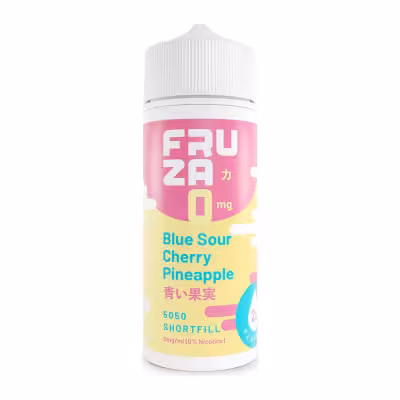 Blue Sour Cherry Pineapple Shortfill E-Liquid by Fruza 100ml