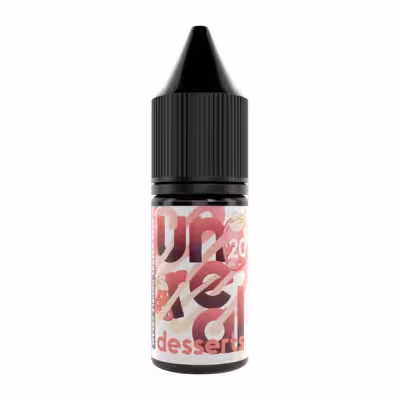 Strawberry Double Cream Nic Salt E-Liquid by Unreal Desserts