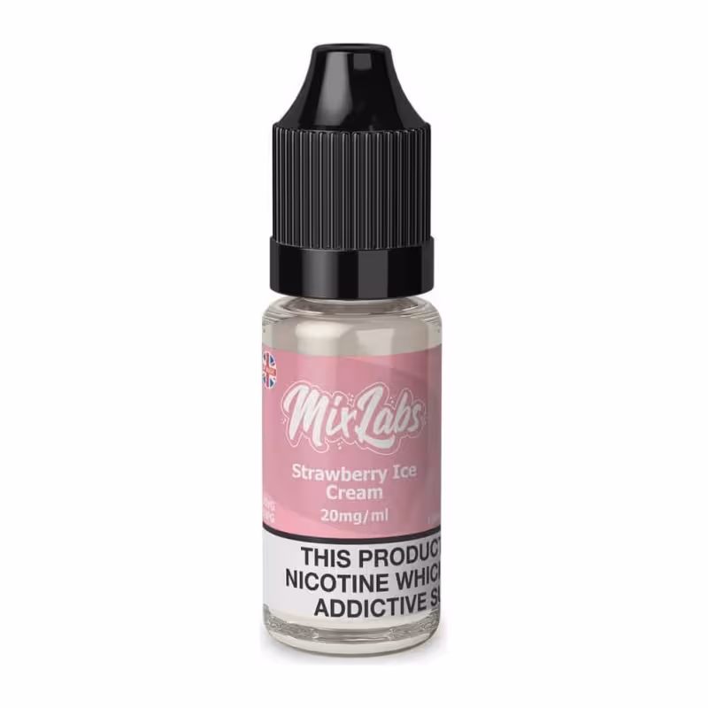 Strawberry Ice Cream Nic Salt E-Liquid by Mix Labs