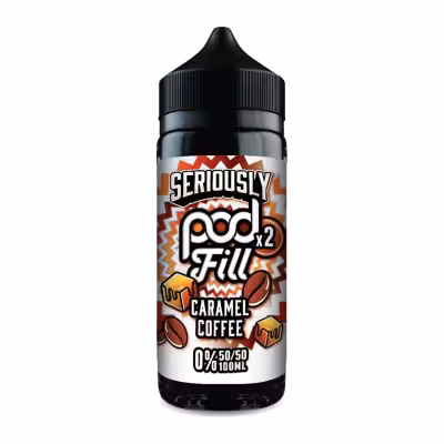 Caramel Coffee Shortfill E-Liquid by Seriously Pod Fill 2 100ml