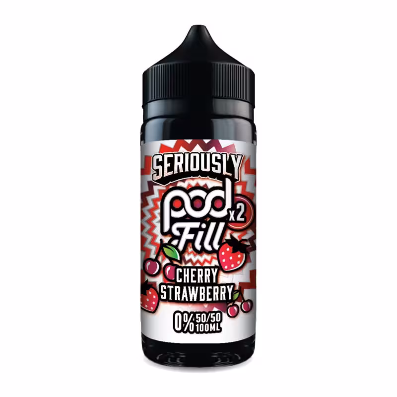 Cherry Strawberry Shortfill E-Liquid by Seriously Pod Fill 2 100ml