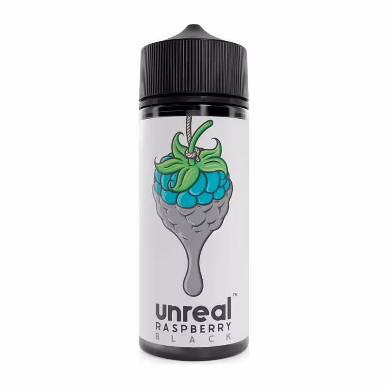 Black Shortfill E-Liquid by Unreal Raspberry 100ml