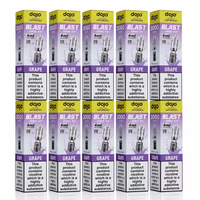 Grape Prefilled Pod by Vaporesso Dojo Blast 2000 Go - 10 Pack