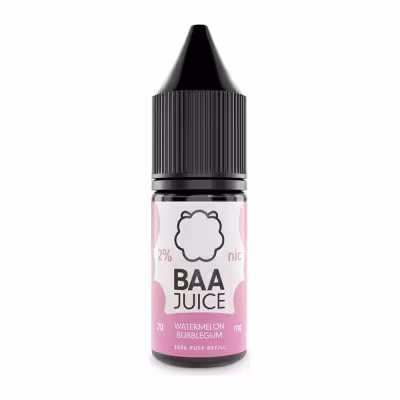 Watermelon Bubblegum Nic Salt E-Liquid by Baa Juice