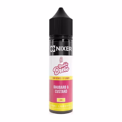 Rhubarb & Custard Longfill E-Liquid Concentrate by Nixer x Double Brew