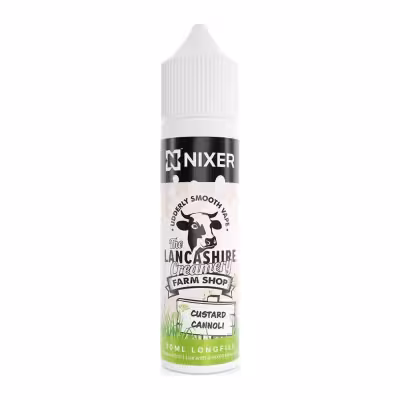 Custard Cannoli Longfill E-Liquid Concentrate by Nixer X The Lancashire Creamery Farm Shop