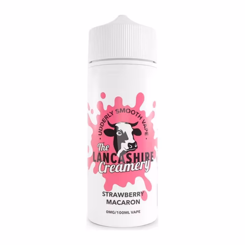 Strawberry Macaron Shortfill E-Liquid by the Lancashire Creamery 100ml